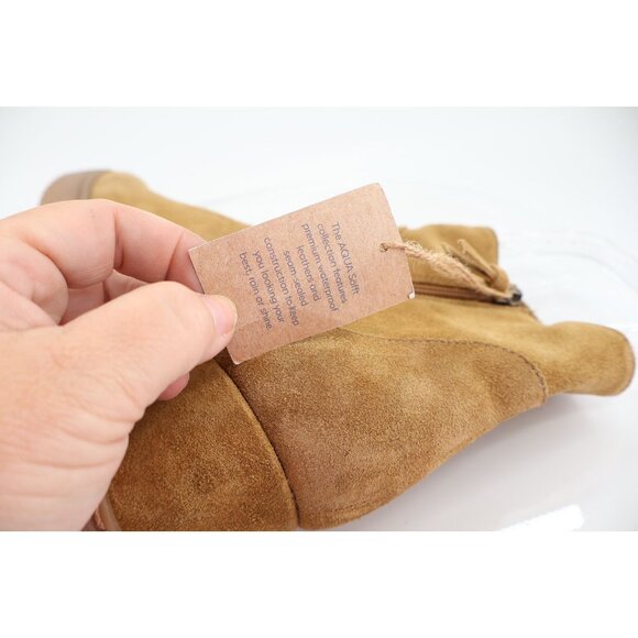 Sofft Aqua Shary Womens 10 Tan Brown Waterproof Leather Wedge Boot Bootie - Picture 11 of 15